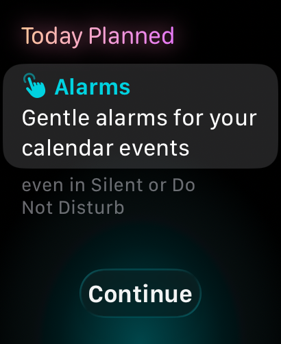 Gentle alarms even in Silent or Do Not Disturb on Apple Watch